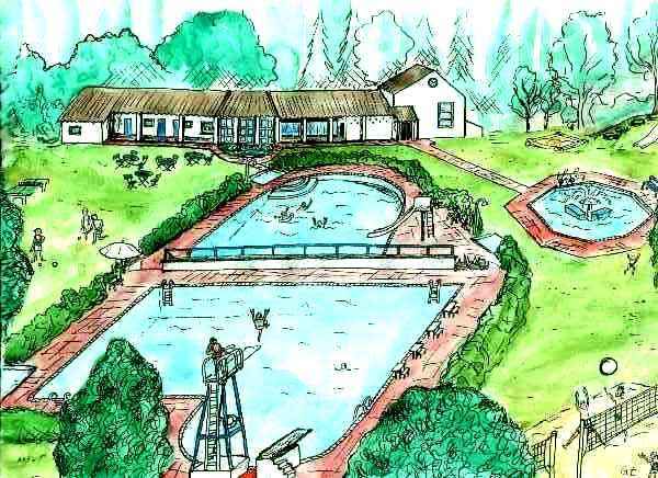 �bersicht �ber das Heideschwimmbad
